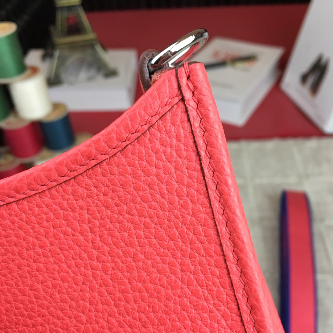 에르메스 미니 에블린16 로즈 텍사스 은장